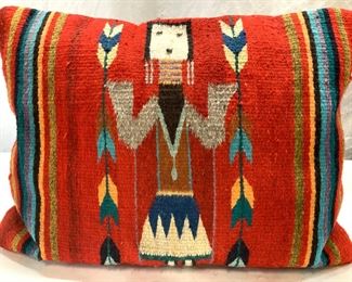 Folkways of Taos Hand Woven Pillow
