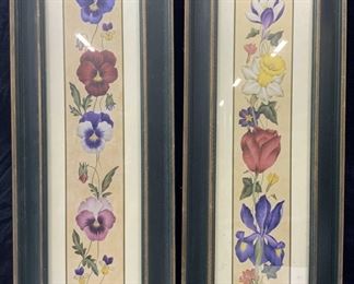2 Pallans Vertical Floral Panel Lithos
