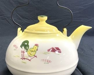 BROCK Hand Painted Porcelain Lidded Teapot

