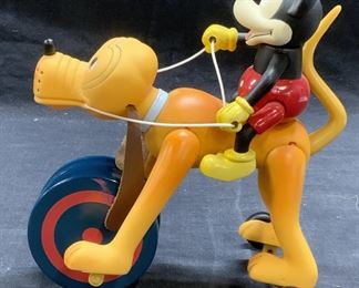 Schylling MICKEY MOUSE & Pluto Vinyl Wind Up Toy

