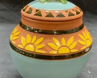 POTERE Vintage Terracotta Pottery Lidded Bowl
