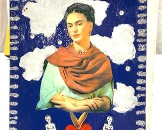 Mixed Media Hand Crafted Frida Kahlo Wall Art
