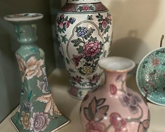 Asian inspired pottery