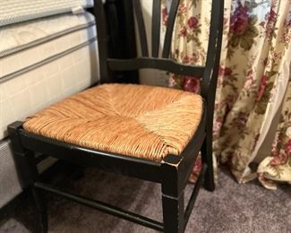 Nice accent chair with woven seat
