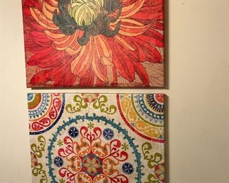 Strikingly colorful wall art