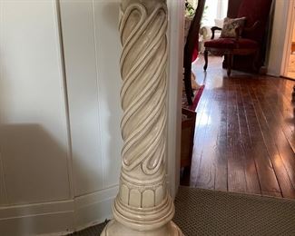 classical style pedestal, end table