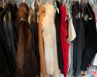 So many clothes! Lots of 80s, some 70s, some newer. There are 4 closets plus an attic full of vintage clothes. Sizes range from small to large.