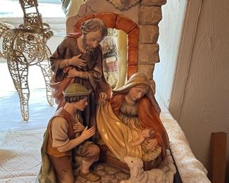 It's Christmas in July! So much Christmas decor, ornaments, figurines, trees, Santas, snowmen, candlesticks, music boxes, novelty, nativity and more.