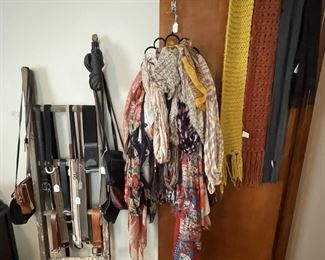 Genuine leather belts, purses, scarves, and more!