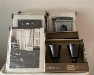 New Allen & Rother curtains and accessories, and other various curtains/window treatments