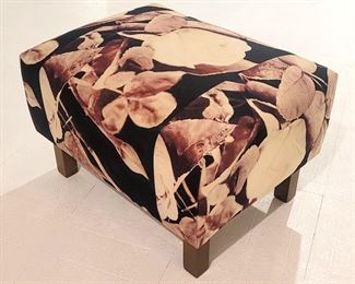 Rose Pattern High End Foot Stool - 19" W X 25" L X 15" H