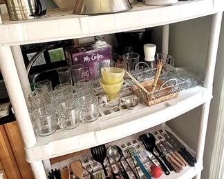 Coffee Makers, Tea Pots, Utensils, Glassware, toaster and more