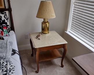 Bassett Marble Top Side Table