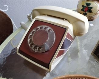 Vintage ITT Rotary Telephone PC1300