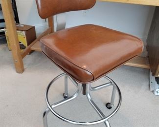 MCM Industrial Drafting Stool Swivel Chair