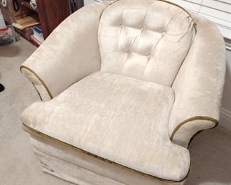 Velvet Swivel Rocker Arm Chair