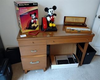 MCM Desk w/ Glass Top