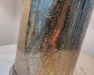 Vintage Chinoiserie Tea Canister Lamp