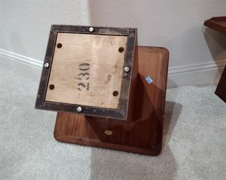 MCM Brown-Saltman California Small Walnut Wood Side Tables (super rare find)