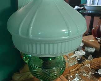 Green Aladdin lamp 