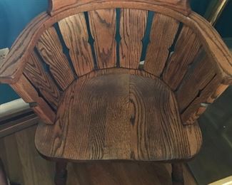 Another solid oak chair