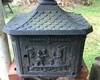Awesome heavy cast mail box