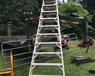 Tall A-frame aluminum Ladder 