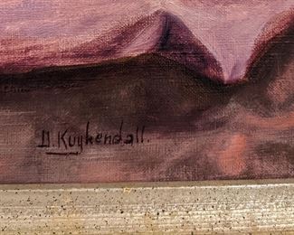 When G. Harvey's estate liquidated, he had one of Kuykendall's paintings.  