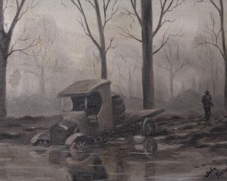 John French self taught Texas artist professionally appraised $400