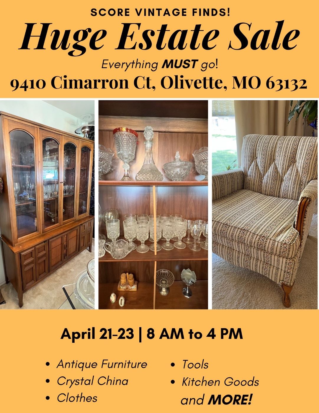 West County estate sale and antiques starts on 4/21/2023