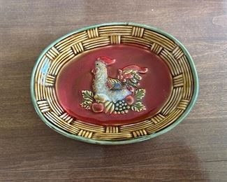 Louisville Soneware Co hand painted rooster