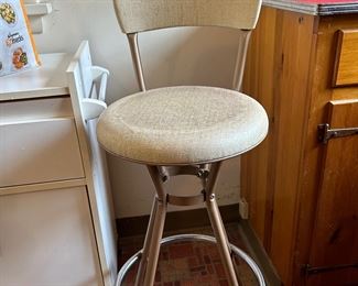 1950's Mid Century Modern Swivel Bar Stool