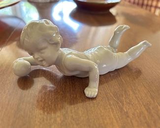 Porcelain figurine "Child with ball"