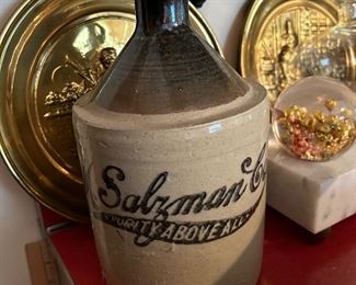 M. Salzman Co. 1 Gallon Whiskey Jug