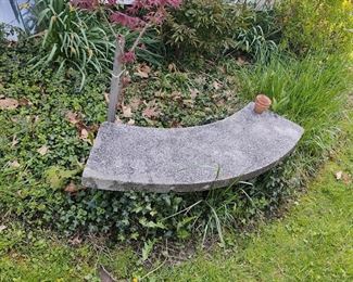 concrete bench