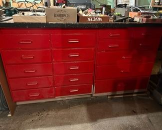 vintage cabinets from Kodak salvage sale