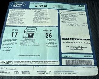 63 2004 Ford Mustang Mach 1 Stickermin