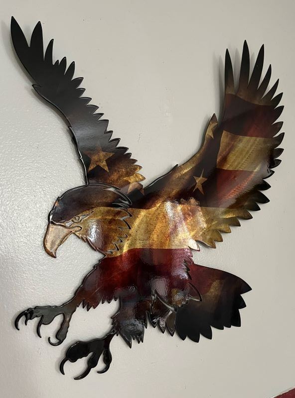 63 Patriotic Metal Eagle Wall Artmin