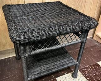 63 Poly Wicker End Table X2min