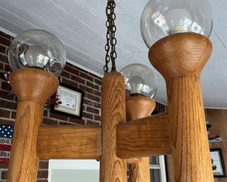 63 Retro Oak Hanging Lampmin