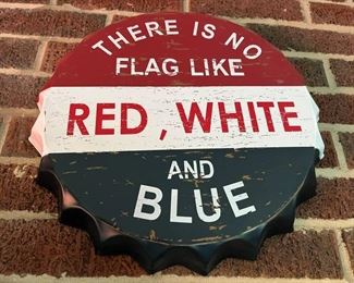 63 No Flag Metal Wall Decormin