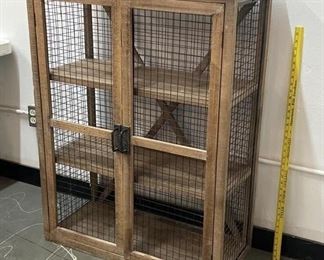 PRIMITIVE CABINET WITH SHELVES