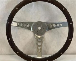 1960-70'S THE 500 FLAT WOOD STEERING WHEEL