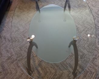 Glass Table with Chrome legs