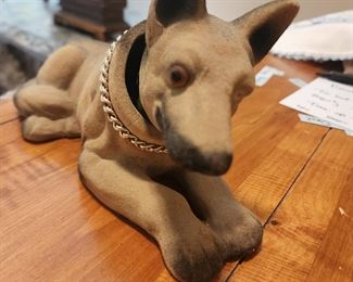 Vintage velvet bobble head german sheppard