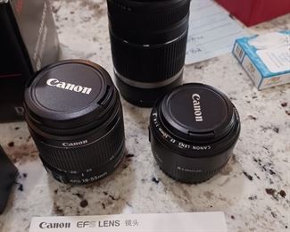 Canon lenses and filters, insignia