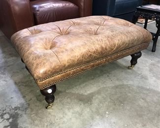 leather ottoman at Orlando Estate Auction