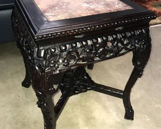 rosewood and marble top pedestal Orlando Estate Auction