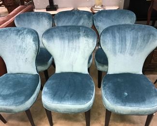 blue suede dining chairs for sale Orlando