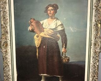 oil painting of women Orlando Estate Auction